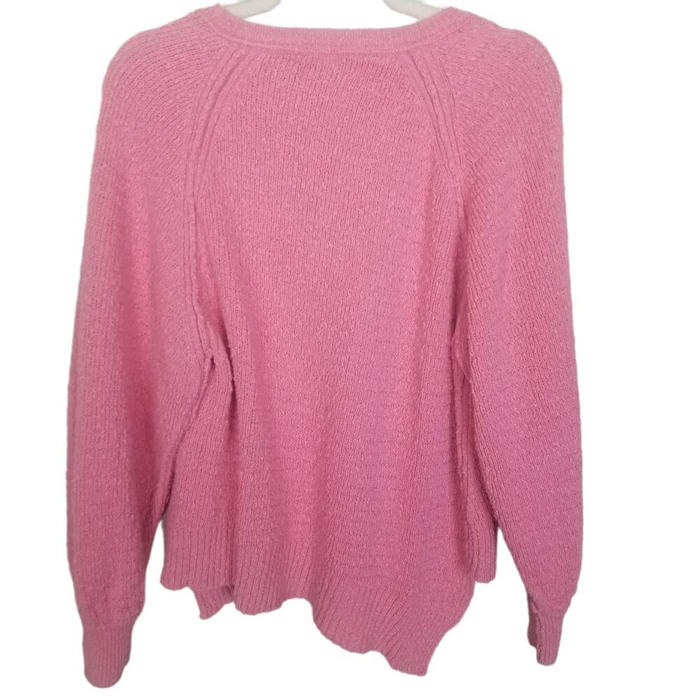 Free People Womens West Coast Pullover V-Neck Sweater XS Oversized Slouchy Boho - Picture 9 of 9